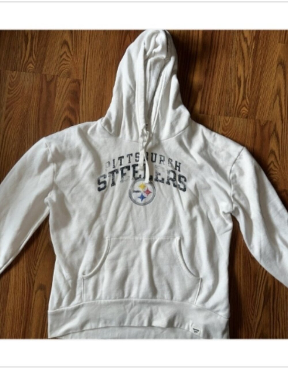 🏈 Pittsburgh Steelers Fanatics Hoodie White Women's Medium NFL Pullover